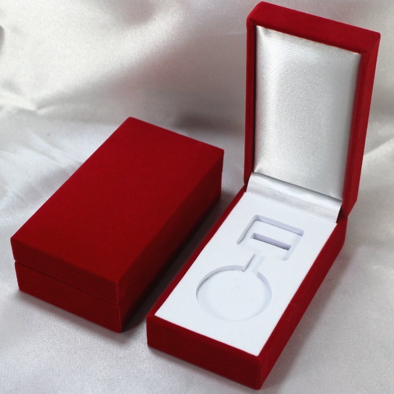 Позиция V-10 правоъгълник Кожа от хартия за кожа за медал и значка 40 * 80 mm и т.н. мм. 60 * 111 * 38, тежести около 82гр