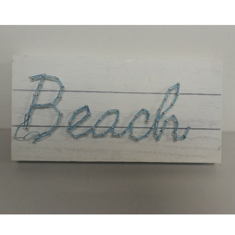 Letters Wood Box Handmake Nail String Wall Art Kit Wood Sign 30ੋ120;15CM