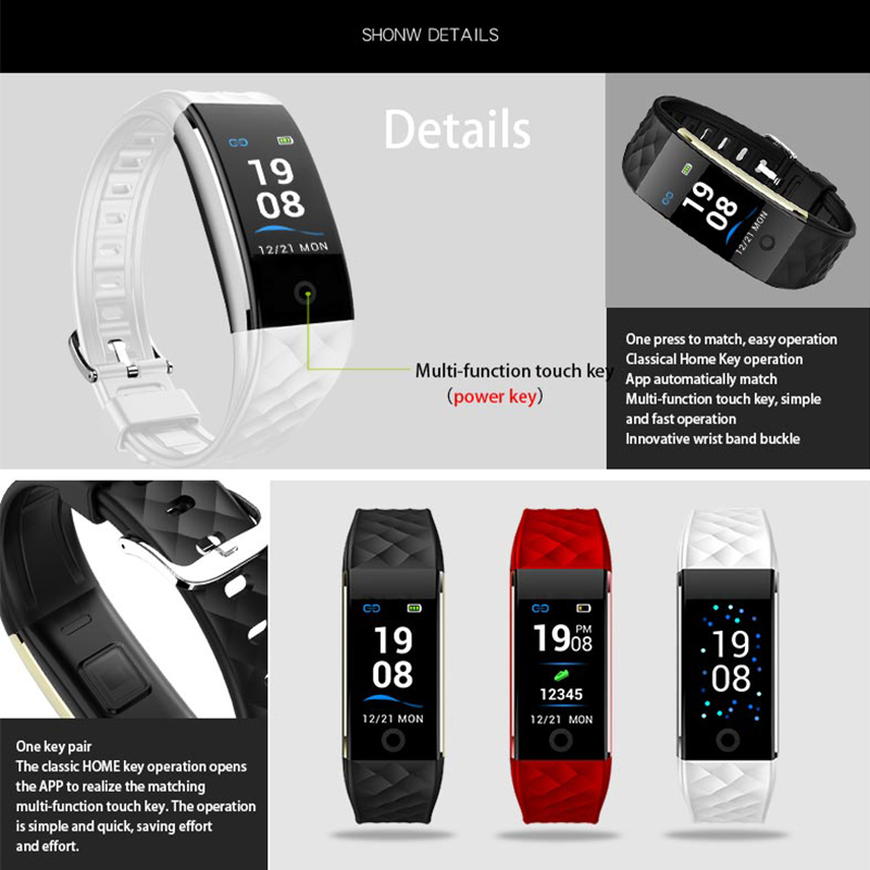 S2COLOR S2COLOR Swindican heart rate decection (JYDA4725) S2COLOR скрийн Dynamic heart rate Smart Health гривна