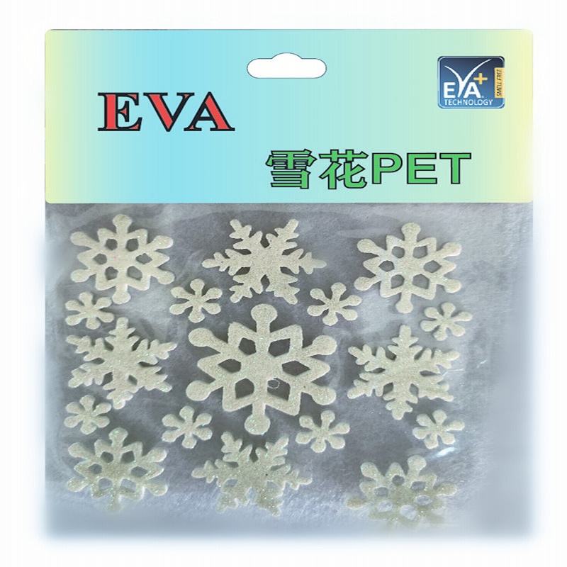 Фуражни стикери PET пяна Глитър PET пяна Xmas PET