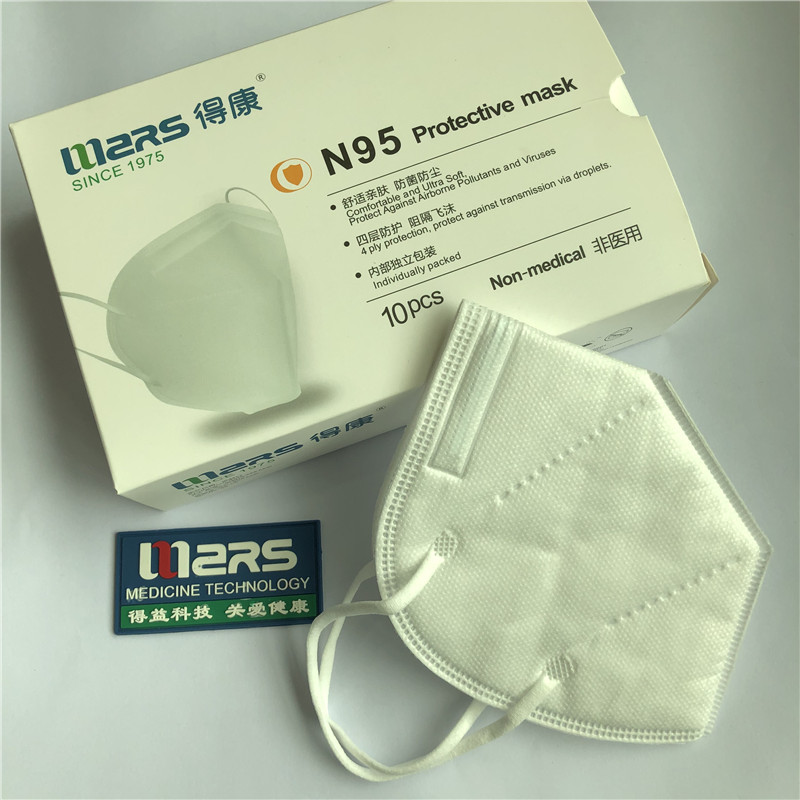 Нетъкана маска за еднократна употреба N95 4 Ply Protection