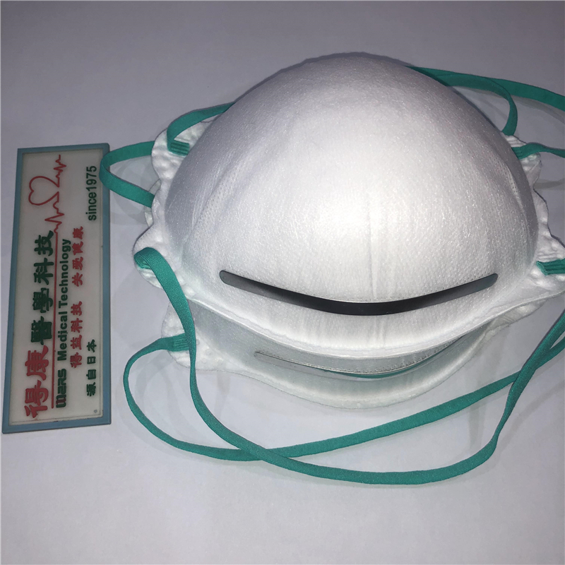 Еднократна нетъкана чаша с форма на N95 половин лице за самостоятелна употреба