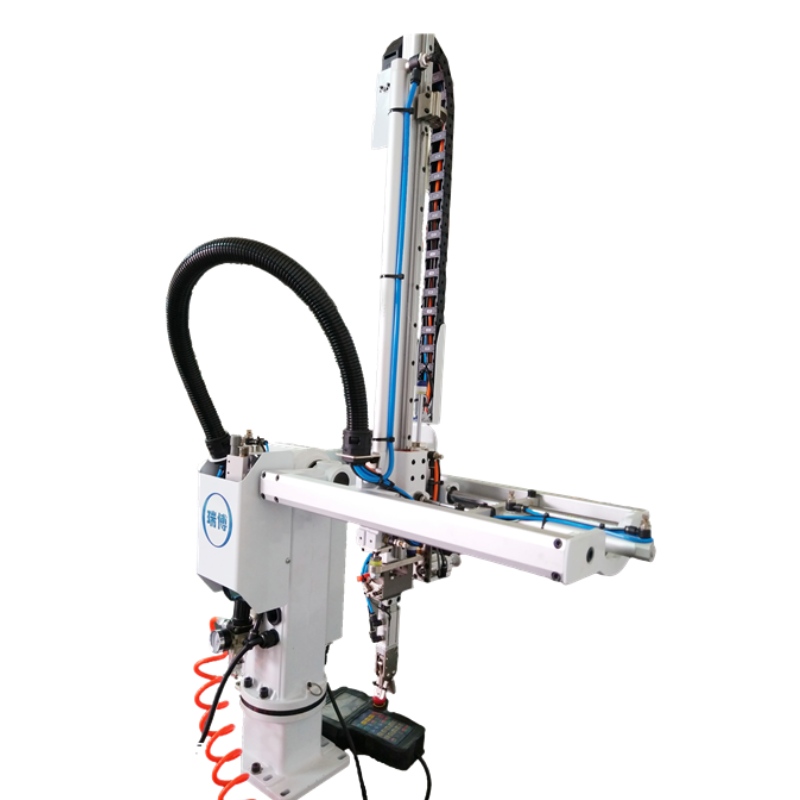 Висококачествен робот с люлееща се ръка RUNPARD за избор и поставяне на пластмасови изделия от инжекционната машина