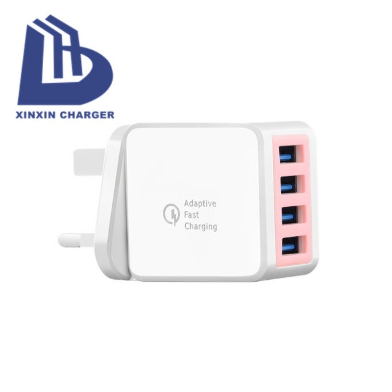 Приставка 2.1A 4 Порт USB Wall Charger AC Travel Charger Adapter преносимо зарядно устройство 18W 3.0 бързо зарядно устройство