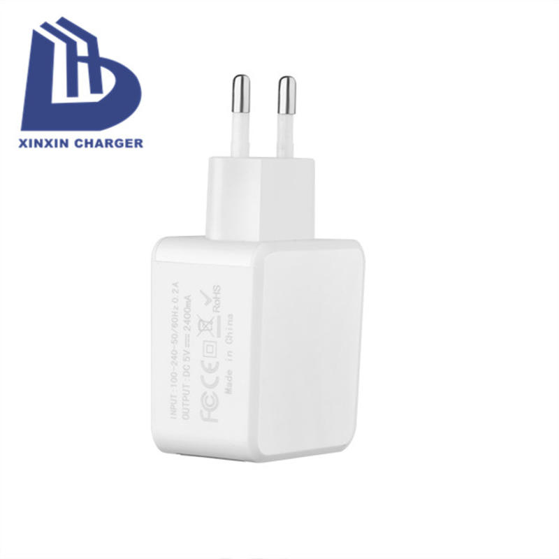 Двупортови портативни USB стенни зарядни многопортови usb зарядни устройства OEM / US / UK / AU OEM