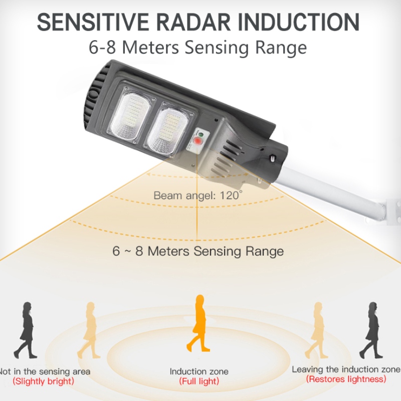 30W 60W 90W 120W All in One Interted SolarLed Street Lamp