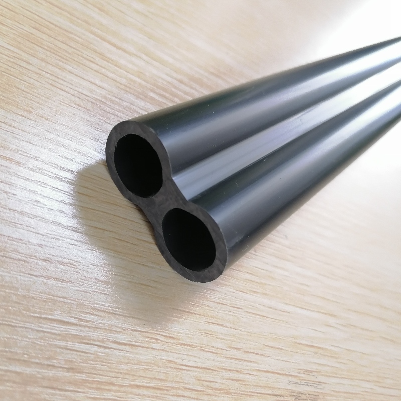 Униформени специални форми на черна тръба, пластмасова тръба, екструдирана pvc, тръбопровод за дръжка