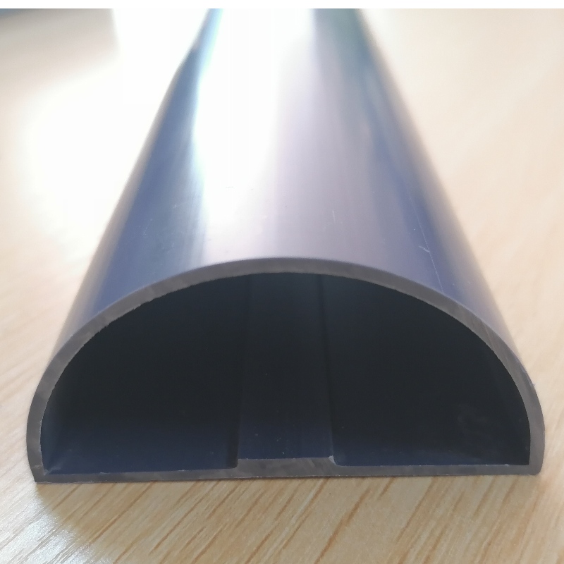 Извит профил на PVC D с форма на пластмасов канал