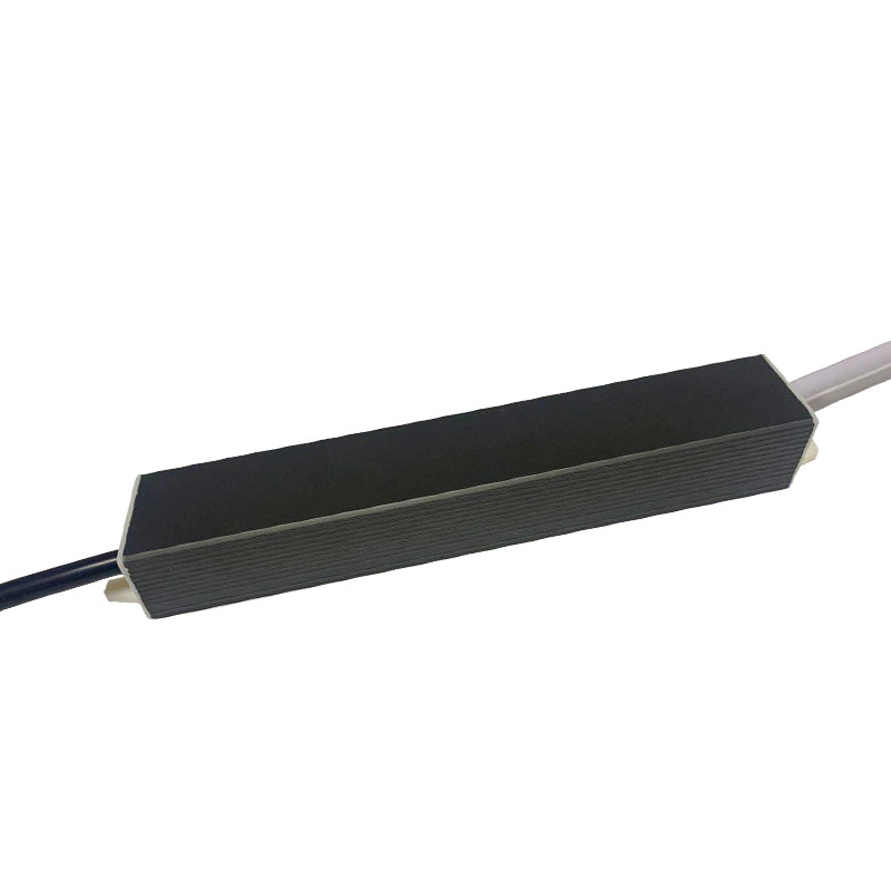 12v-30w постоянен волтаж непромокаема индустриална алуминиева обвивка черен сив драйвер