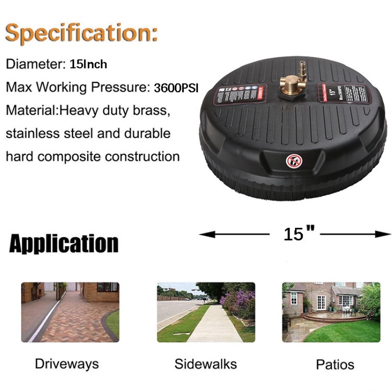 приставка за почистване на повърхността на шайбата за захранване с 1\/4 бърз съединител