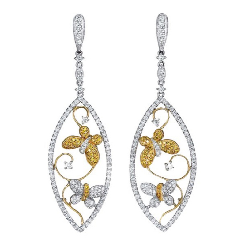 Уникална рамка от листове от листа с листа с пеперуди, медальони с диаманти, модни насекоми, медальони за летни сватбени подаръци,...