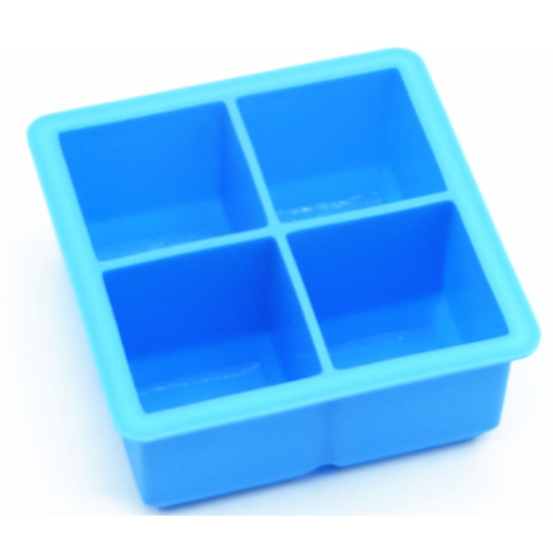Силикагел 4-решетъчна ледена решетка 4-свързани силикагел квадратна плесен 4-дупка квадратна кутия за аксесоари уиски бар кутия з...
