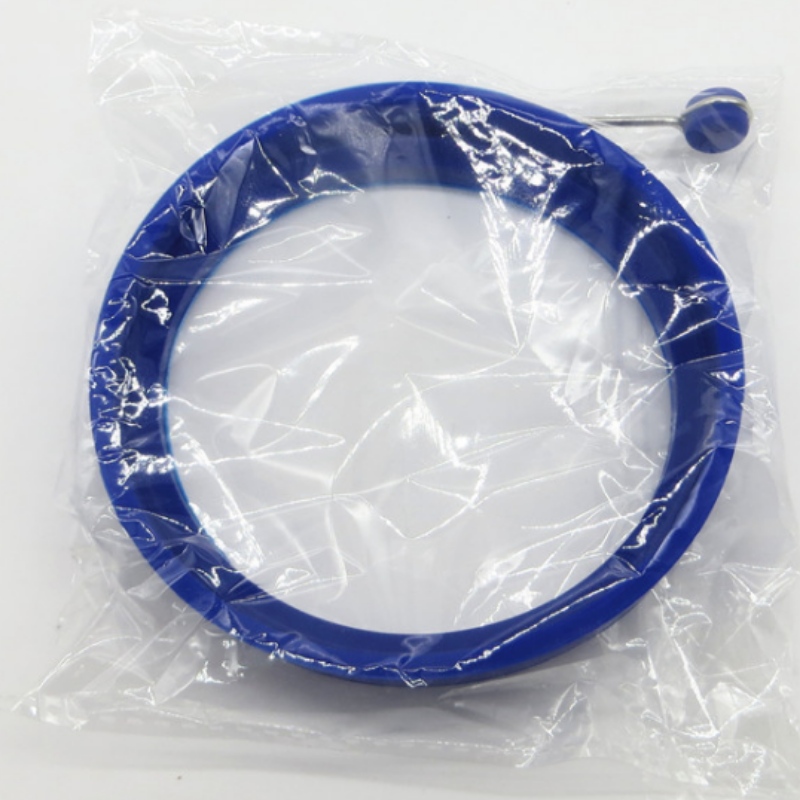 Силиконова кръгла дръжка за омлет силиконова омлет DIY плесен торбичка яйце силиконов пръстен за яйца