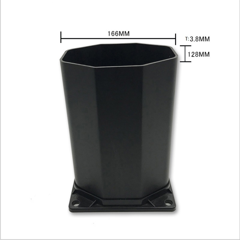 Потребителска пластмасова осмоъгълна тръба за аксесоари за плажно душ оборудване