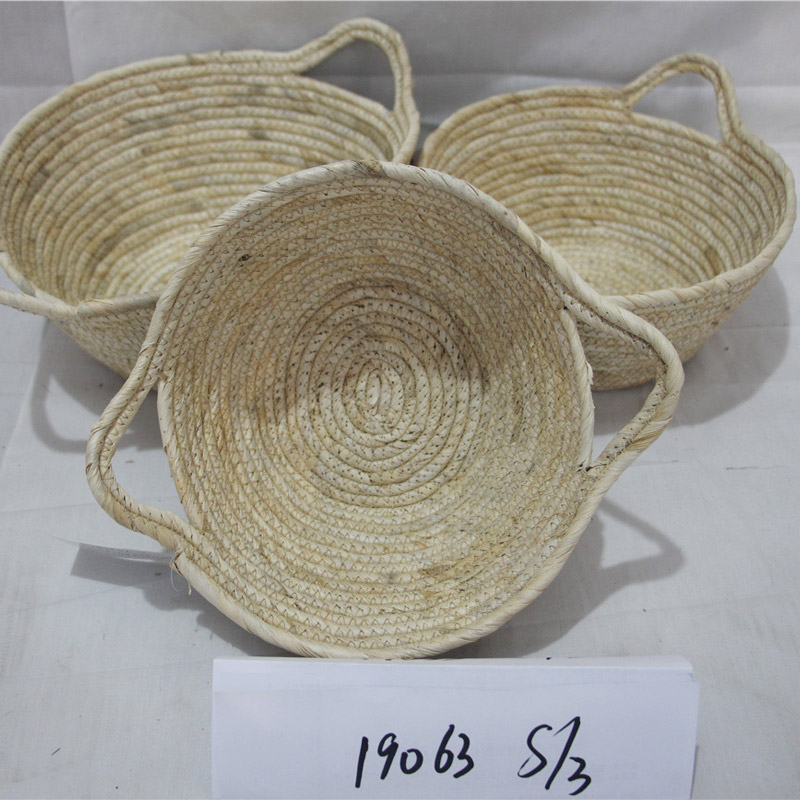 Ратанова овална тъкана кошница за подаръци Празни кошове за плодове за подаръци Ръчно тъкана градинска поставка за съхранение на зеленчуци
