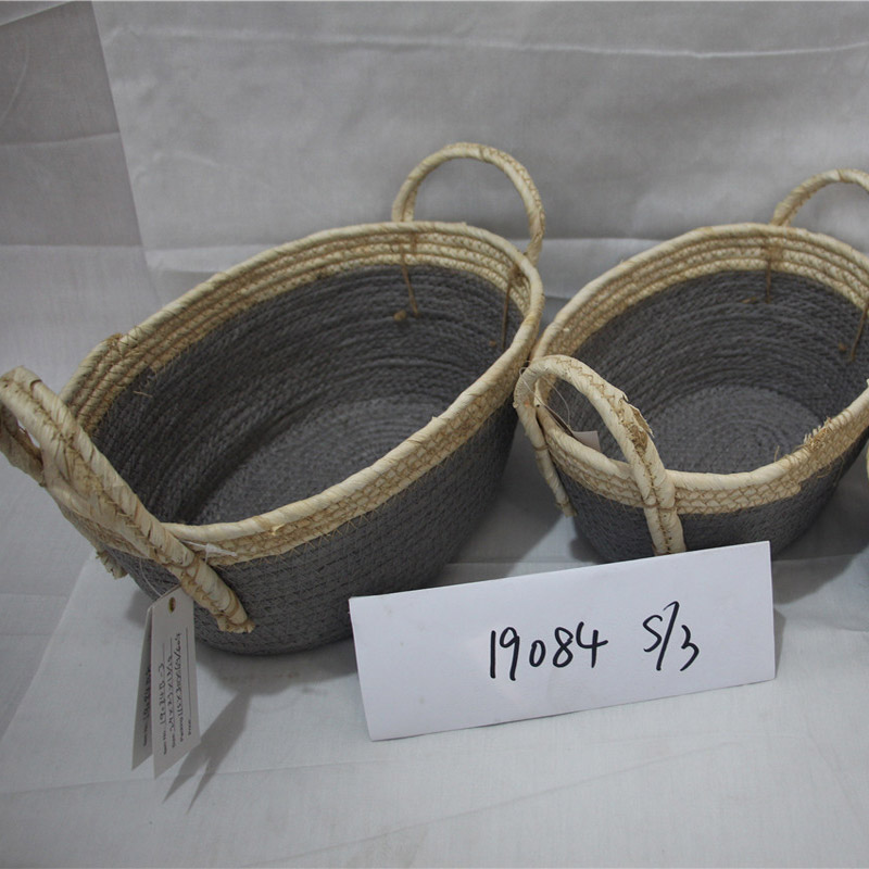 Ръчно тъкан правоъгълник дървени чипове върба продукти плетена кошница за съхранение с подплата