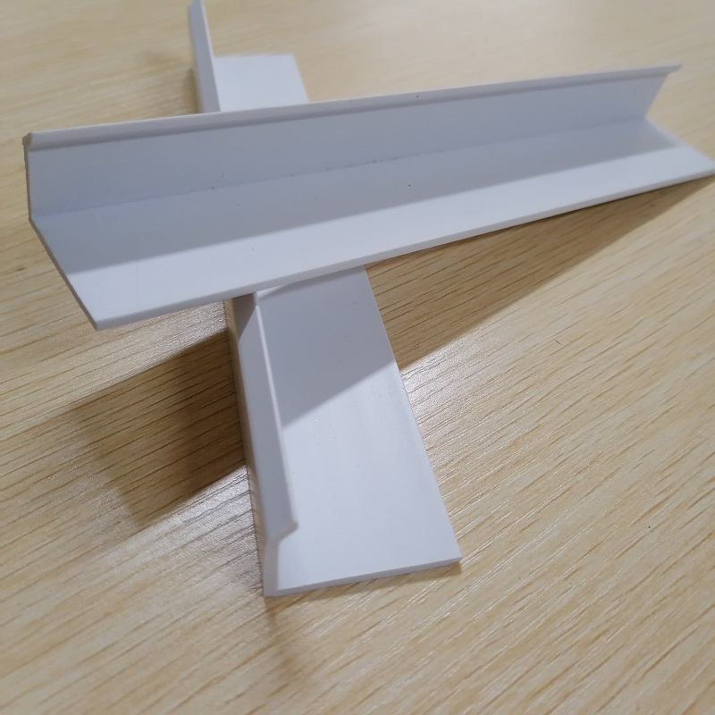 Pvc Plastic l оформен профил на канала pvc защитни секции
