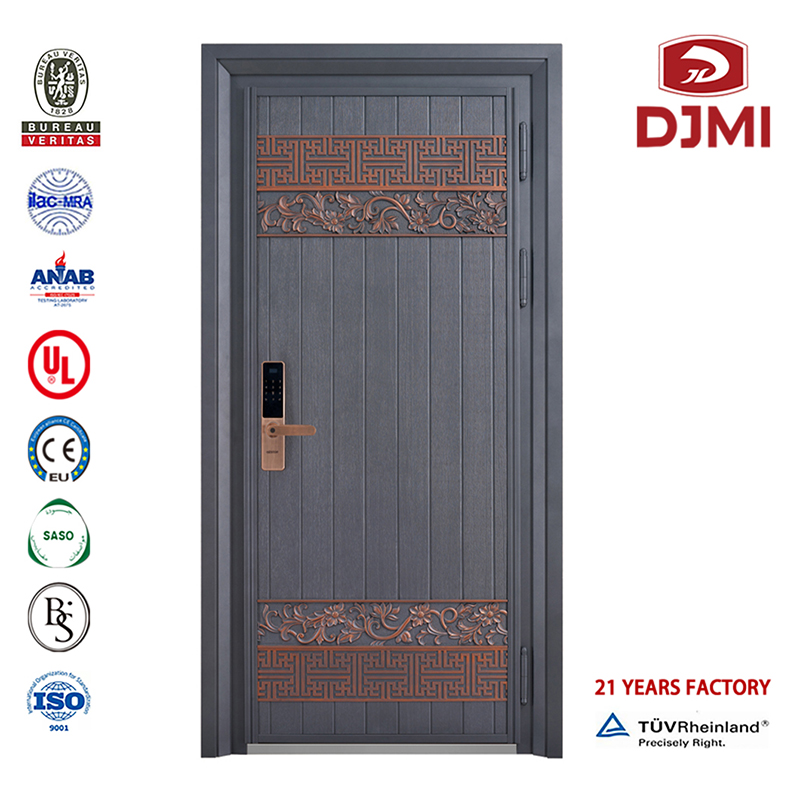 Китайска фабрика Бронирани стоманени дървесни врати Urglar Proof High Security Guard High Quality Gated Blast Persant Bond Door Cheap Main Gate Steel Black Armored Doroops