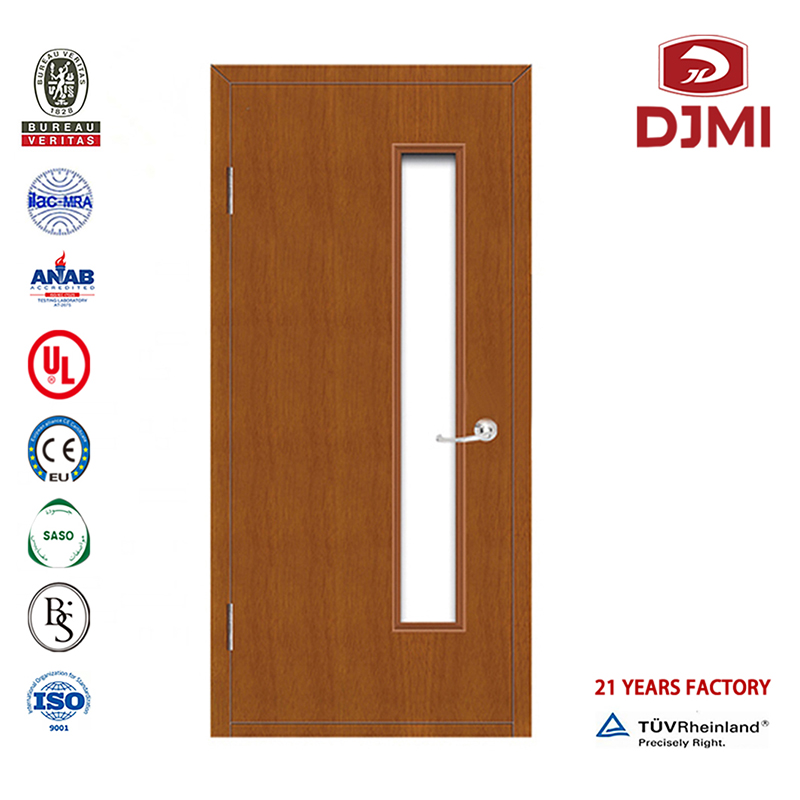 Китайски фабричен дизайн от тиково дърво 2 часа 60 минути противопожарна дървена врата с високо качество Основни дизайни 2011 Авари...