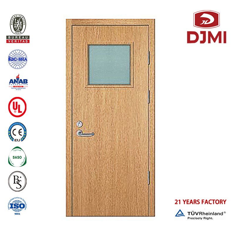 Китайски фабрични дървени двойни врати 1 час противопожарни врати висококачествени Ul дървени аварийни изходи Интериорни против...