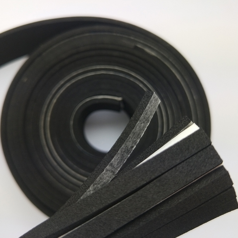 Фабриката доставя черна EPDM пяна, огнезащитна лепилна пяна, амортизираща и уплътняваща пяна може да бъде изрязана