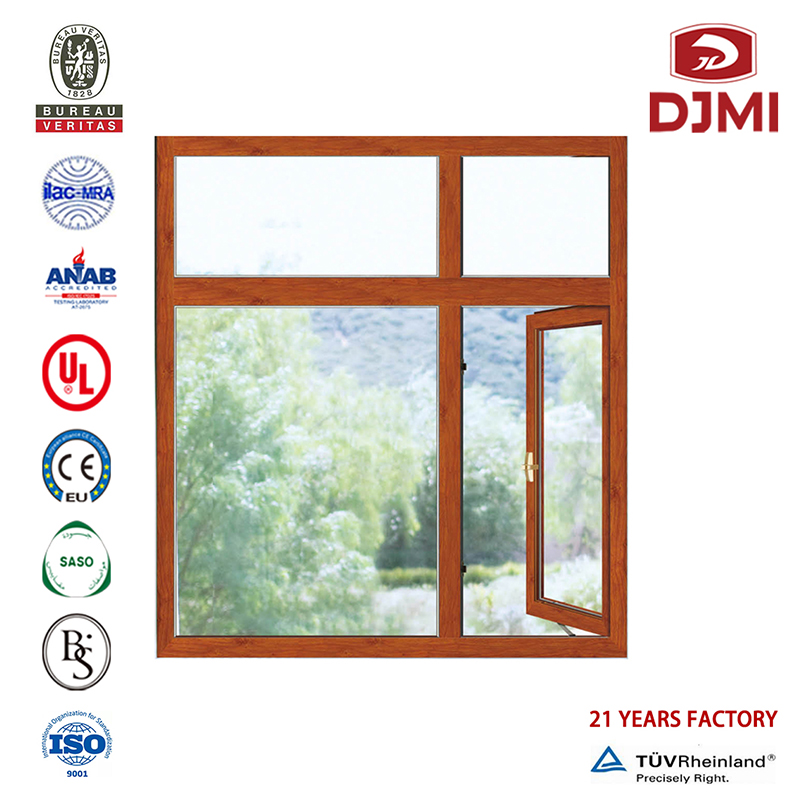 Казement Factory Понижава Прайс Window Потребителски 5MM Temered Chines Casement Glass Aluminum Guangzhou Manufacturer Price Tilt Turn Window Механизъм многофункционално трайна...