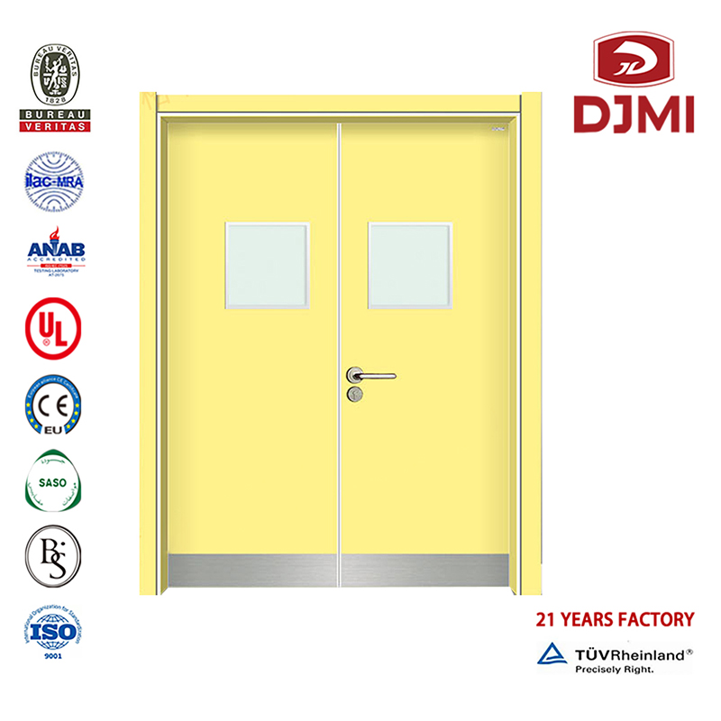 Нови настройки Wpc Интериорна дървена Hpl врата със стъклена китайска фабрика Модерен интериор Дървена входна врата Водоустойчиви ...