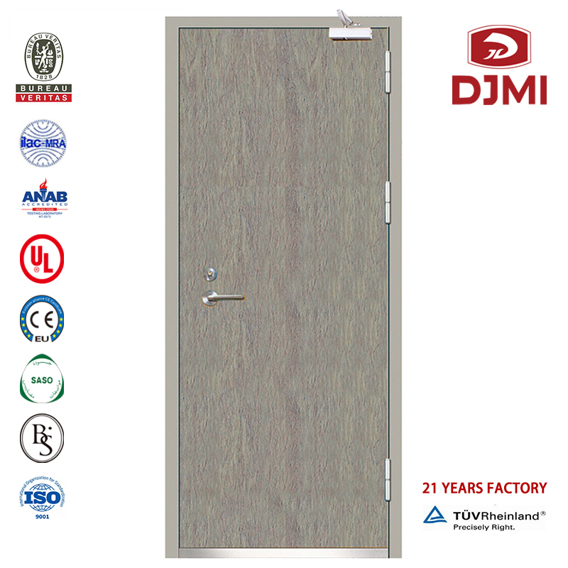 Китайска фабрика в търговски двигател Достъп до топлоустойчива стоманена противопожарна врата Висококачествени 2 панела Bs Пожа...