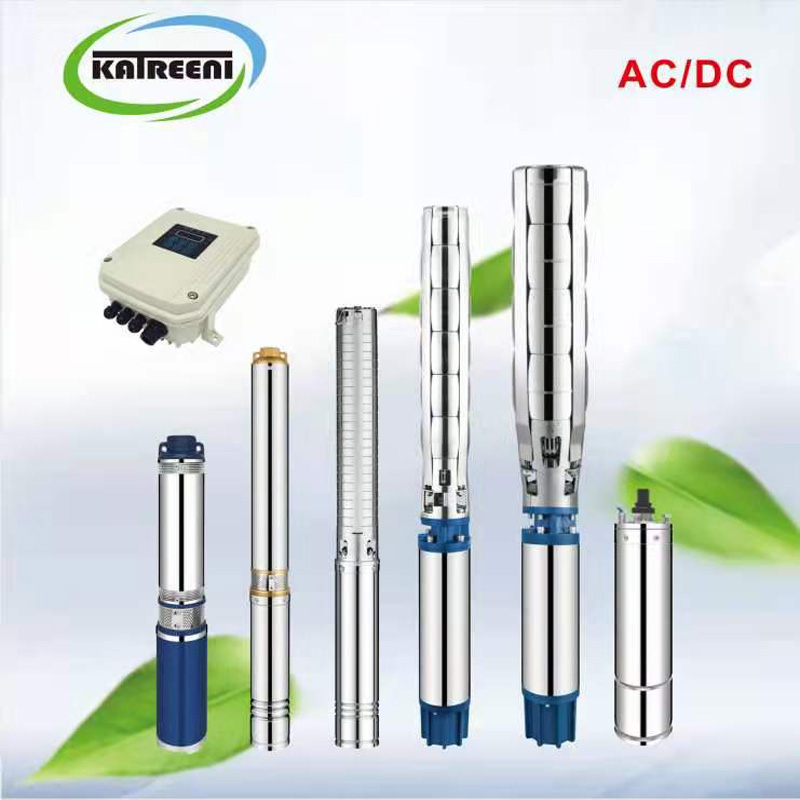 6 инча 8 инча потапяща се сондажна дълбочина от неръждаема стомана, вертикална многоетапна слънчева водна помпа