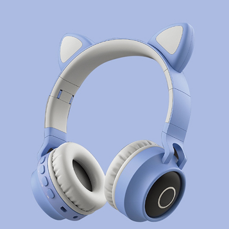 Gift Foldable Bluetooth деца Led котка ухо слушалка