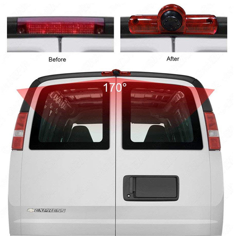 HD Night Vision Waterproof 3-та Brake Light Camera за GM Express Chevy Savana carbor VAN Camera