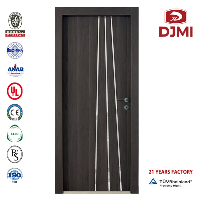 Евтини предварително закачени врати доказателство в Шанхай Външна противопожарна врата с панел за визия Персонализирани Hpl лами...