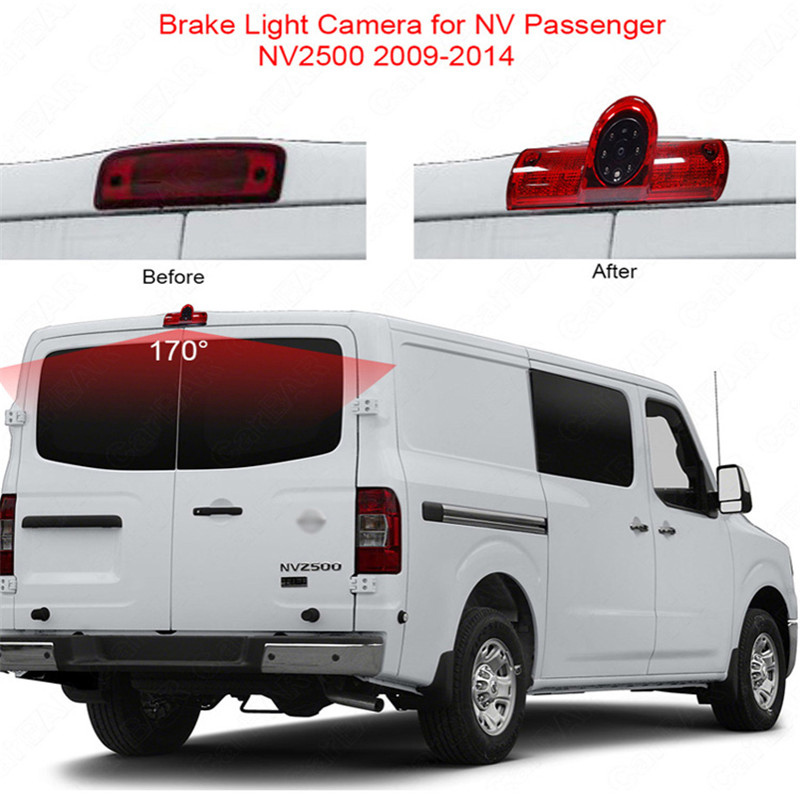 Авто HD Night Vision Parking Reverse Backup Car Video Brake Light Camera за Nissan Passan NV 1500 3500 Cargo Van 2009-2016