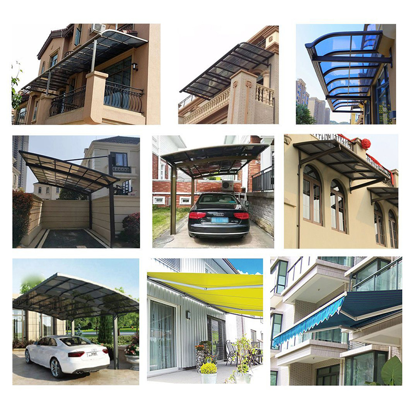 New Design Window Awnings Aluminum Frame Metal Carport Pergola Бранд New Outdoor Carport Aluminum Polycnacarport Pergola Sheller Carports Hot Selling Waterproof Patio Covers Rainproof Aluminum Carport
