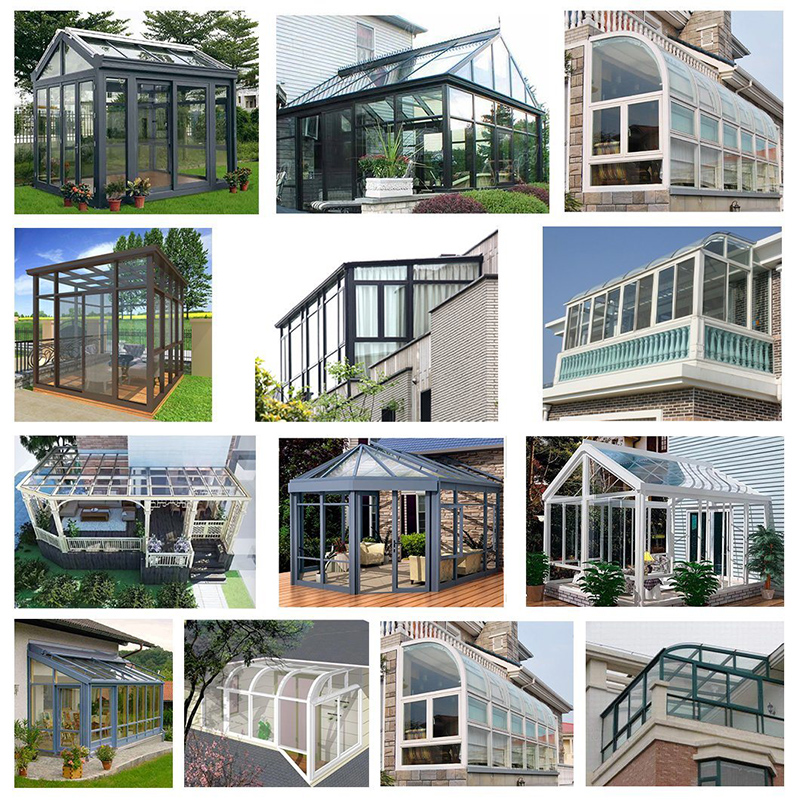 Чисто нови евтини мебели За продажба Templed Glass Balcony Sunroom Shanghai Factory Прайс Уинтър Гардън Hot Selling As/Nzs 2208 Templed Room/ Sunroom