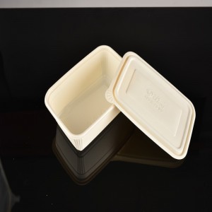 Висококачествена компостируема биоразградима кутия за обяд от царевично нишесте