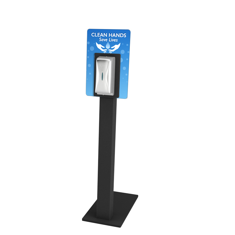 TMJ708 Търговско модно моделиране Metal Hand Sanitizer Диспиер Rack Display