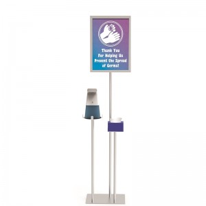 TMJ710 Floor Stand for Public Easy Asperment Cheap Metal Hand Sanitizer Display Rack
