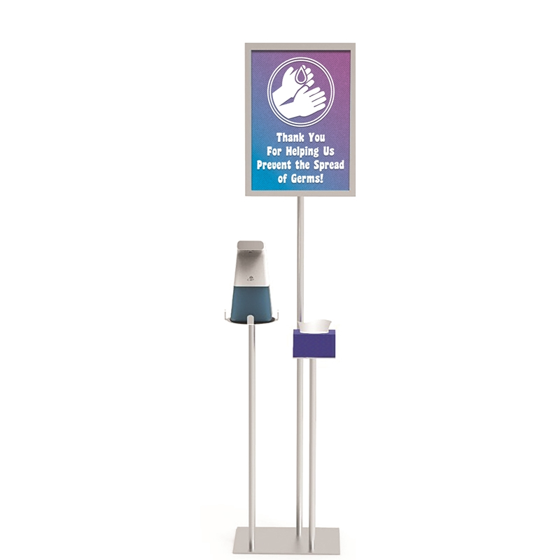 TMJ710 Floor Stand for Public Easy Asperment Cheap Metal Hand Sanitizer Display Rack