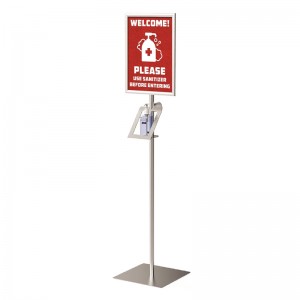 TMJ713 Стандинг Хенд Sanitizer Dispencer Dispencer Stand with Холдър Portable Hand Sanitizing Stand Display