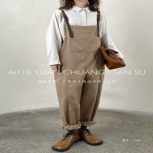 Свободните дамски панталони, които са пригодени за всякакви поводи, най-удобният обикновен памучен лен в стил 11662 Стилен и разхла...