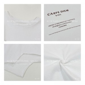 Съблазнителен дизайн Minimalist Round Collar Stutched Sluves Stilched Style Casual Solid color памук и лен, които са по поръчка 12630 Sweatshirts