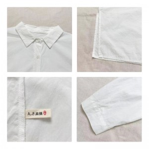 Свободно монтиран дизайн минималист стилист каскаден твърд цвят Striped Проверено с голям размер 17832 Lose Shirt