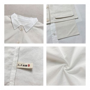 Loose- using sign Minimalist Stylish Casual Solid color Striped Cheched oversized 19535 Lose Shirt + Waistcoat