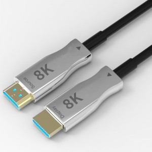Горещи продажби 10M \\/ 33 фута HDMI 8K AOC удължител с 8K @ 60Hz \\/ 4K @ 120Hz 48Gbps мъжки към мъжки за видеопрожекция