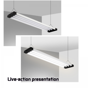 Офис Търговски център Офис Полилей Полилей Полилей Полилей Обикновена лентовидна ъглова таванна лампа High Power