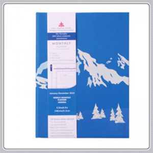 Ново пристигане Кожена корица Месечен плановик Notepad