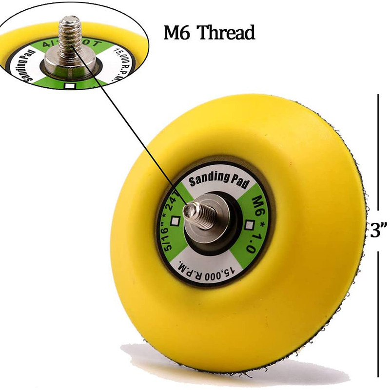 3 Inch Profession 1200RPM Двойно действащ Random Orbital Sanding Pad с плавна повърхност за полиране и шлифоване