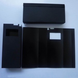 Бопу черен PC изолационен лист, високотемпературен изолационен уплътнител, огнезащитен лесно сгъваем лавсанов ламарина