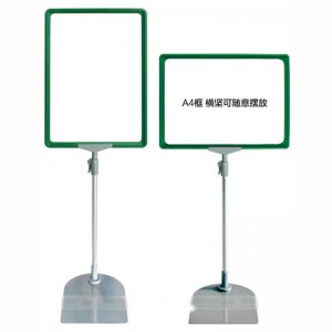 TMJ POP 044 За мебелен магазин и магазин за книги Настолна дървена стойка за дисплей Прозрачен POP акрилен държач за знак 8,5 x 11 инча Рекл...